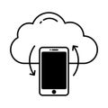 Data restore Vector Icon which can easily modify or edit