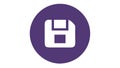 Data save floppy disk icon, file storage backup system, vector design Generative AI Royalty Free Stock Photo