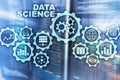 Data Science Artificial Intelligence Concept. Futuristic Supercomputer background. Royalty Free Stock Photo