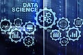 Data Science Artificial Intelligence Concept. Futuristic Supercomputer background. Royalty Free Stock Photo