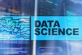 Data Science Artificial Intelligence Concept. Futuristic Supercomputer background. Royalty Free Stock Photo