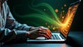 Data science and big data technology . Royalty Free Stock Photo
