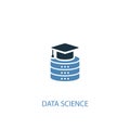 Data science concept 2 colored icon Royalty Free Stock Photo