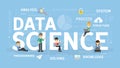 Data science concept. Royalty Free Stock Photo