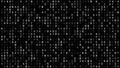 Data science counting digits and numerical data on black background using random numbers and texture algorithm for data Royalty Free Stock Photo