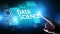 Data science and deep learning. Artificial intelligence, Analysis. Internet and modern technology concept. Royalty Free Stock Photo