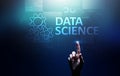 Data science and deep learning. Artificial intelligence, Analysis. Internet and modern technology concept.