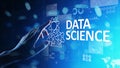 Data science and deep learning. Artificial intelligence, Analysis. Internet and modern technology concept.