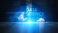 Data science and deep learning. Artificial intelligence, Analysis. Internet and modern technology concept.