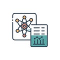 Data Science Icon for Analytical Solutions Royalty Free Stock Photo