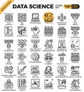 Data Science Icons Royalty Free Stock Photo