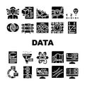 Data Science Innovate Technology Icons Set Vector