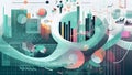 data science-inspired wallpaper depicting the visual and modern process of data collection, cleaning, analysis, and