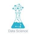 Data science or machine learning research flask Royalty Free Stock Photo