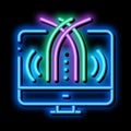 data science neon glow icon illustration