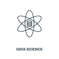 Data Science outline icon. Thin line style from big data icons collection. Pixel perfect simple element data science icon for web