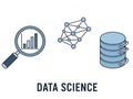 Data science tools and techniques Royalty Free Stock Photo