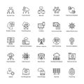 Data Science Vector Icons Royalty Free Stock Photo