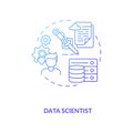 Data Scientist concept icon