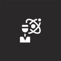 data scientist icon. Filled data scientist icon for website design and mobile, app development. data scientist icon from filled Royalty Free Stock Photo