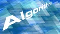 Data secure algorithm symbol, transparent vector triangles shapes abstract layout Royalty Free Stock Photo