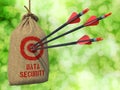 Data Security - Arrows Hit in Target.