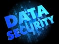 Data Security on Dark Digital Background.