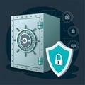 Data Security Digital Vault Cyber Protection Concept Royalty Free Stock Photo