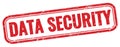 DATA SECURITY text on red grungy stamp Royalty Free Stock Photo