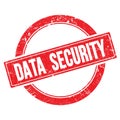 DATA  SECURITY text on red grungy round stamp Royalty Free Stock Photo