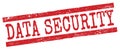 DATA SECURITY text on red lines stamp sign Royalty Free Stock Photo