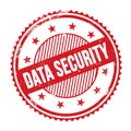 DATA SECURITY text written on red grungy round stamp Royalty Free Stock Photo