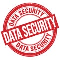 DATA SECURITY text written on red round stamp sign Royalty Free Stock Photo