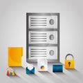 Data server center technology email file security