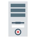 Data Server Color Isolated Vector Icon that easily can be modified and edit. Royalty Free Stock Photo