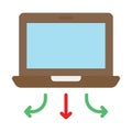 Data server, data share Vector icon which can easily modify Royalty Free Stock Photo