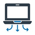 Data server, data share Vector icon which can easily modify Royalty Free Stock Photo