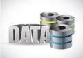 Data server illustration Royalty Free Stock Photo