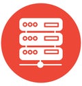 Data server Isolated Vector Icon that can be easily modified or edit Royalty Free Stock Photo