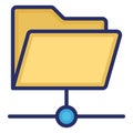 Data share  Isolated Vector icon easily edit or modify Royalty Free Stock Photo