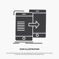 data, Sharing, sync, synchronization, syncing Icon. glyph vector gray symbol for UI and UX, website or mobile application Royalty Free Stock Photo
