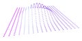 Data slice in the volume function of point data. Three-dimensional flow information. The bulge of the mountain science