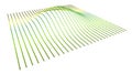 Data slice in the volume function of point data. Three-dimensional flow information. The bulge of the mountain science