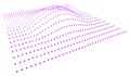 Data slice in the volume function of point data. Three-dimensional flow information. The bulge of the mountain science