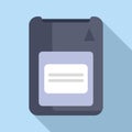 Data solid center icon flat vector. Disk device Royalty Free Stock Photo
