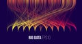 Data sort network. Data science technology. Machine learning analysis concept