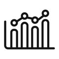 Data Stats Icon Ideal for Performance Metrics and Analytics