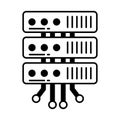 Data storage device Vector Icon which can easily modify or edit Royalty Free Stock Photo