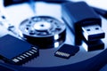 Data storage devices Royalty Free Stock Photo