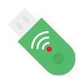 Data storage, flash drive Vector icon which can easily modify Royalty Free Stock Photo